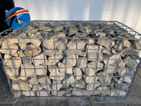 Panier de gabion galvanisé à chaud boîtes de gabions soudées pour mur de soutènement berge de rivière panier de gabion cage en pierre paysage
