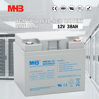Batterie au plomb-acide Mhb 12V/38Ah régulée par valve, scellée, pour pulvérisateur à dos/lampe de secours 6-GFM-33-1-T