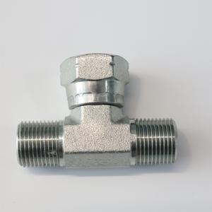 Carbon thép không gỉ ống thủy lực uốn xoay Hose nối adapter phù hợp kết nối cho áp lực cao BB nam bspp <span class=keywords><strong>Tee</strong></span> - Product Image 3