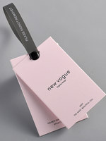 Étiquettes de vêtements haut de gamme personnalisées, conception d'étiquettes pour vêtements féminins, personnalisation du logo, étiquettes rectangulaires anti-effraction, étiquettes prêtes à l'emploi