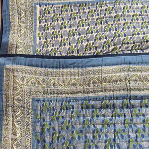 El mejor edredón Premium Kantha Patchwork estilo Vintage tamaño Queen algodón KanthaQuilt suave Reversible manta de invierno para uso en hoteles - Product Image 1