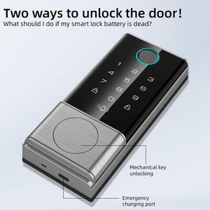 यागु मिनी लघु स्मार्ट लॉक कीलेस एंट्री पासवर्ड इलेक्ट्रॉनिक कार्ड कुंजी एंटी-चोरी लॉक ऑफिस स्वचालित डिजिटल कोड डेडबोल्ट दरवाजा लॉक - Product Image 4