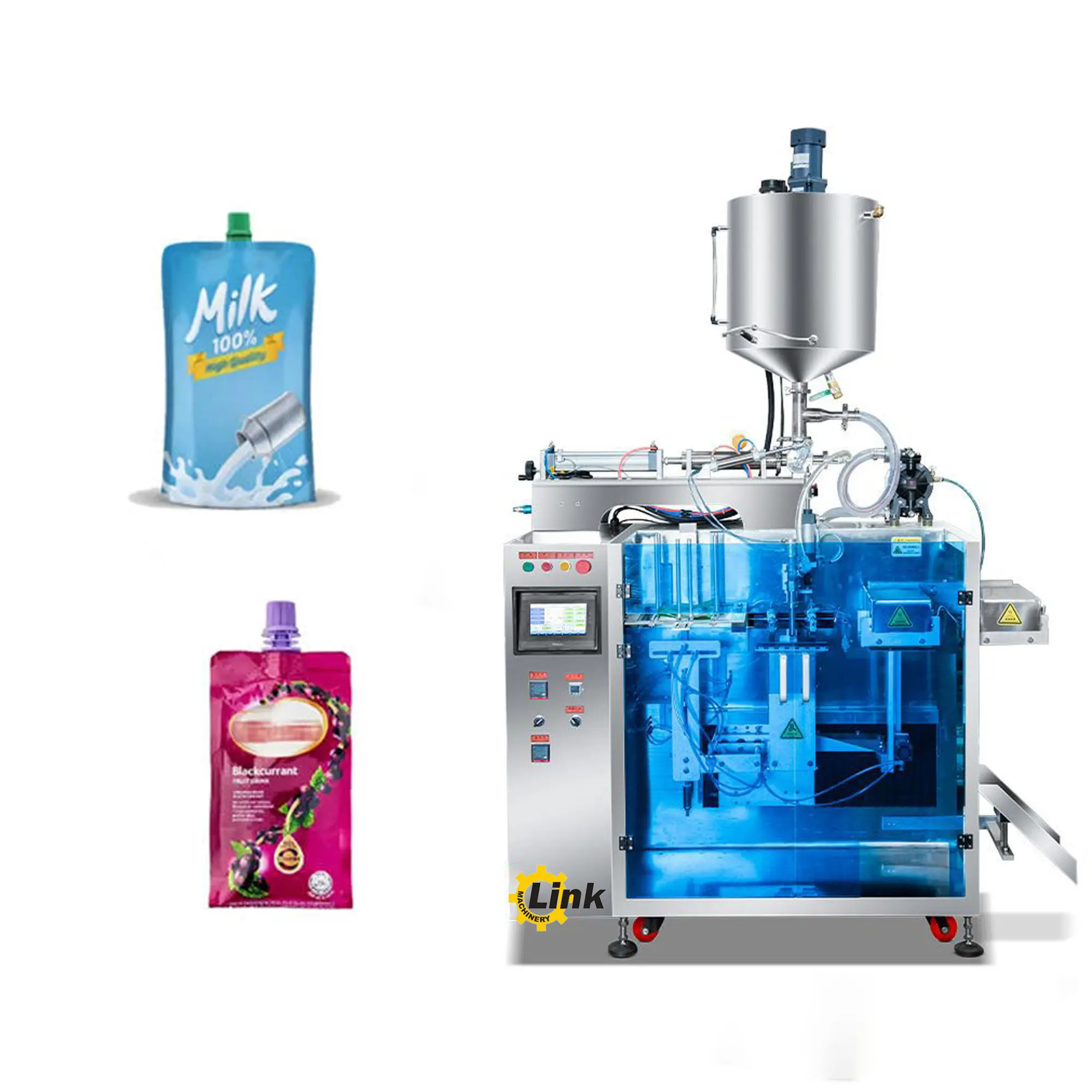 Mesin pengemas kantong buah, otomatis air jus sayur cair mesin e multi-fungsi mesin kemasan vertikal