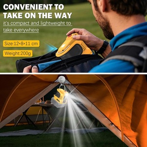 DeWalt 20V バッテリー用パワーインバーター DC 20V から AC 110V/220V バッテリー駆動コンセント USB&Type-C&DC ポート&200LM LED ライト付き - Product Image 4