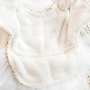 Luxo princesa pomposo inverno pérola laço marca roupa cão gato roupa elegante pet roupas - Product Image 6