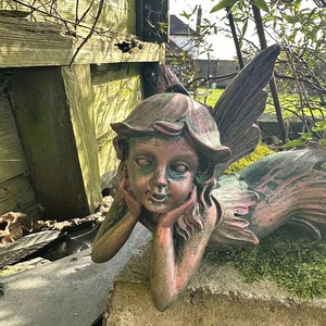 Vente en gros de la sculpture de <span class=keywords><strong>conte</strong></span> de fées cour jardin elfe fée pelouse décoration elfe ange fille statue ornement - Product Image 3