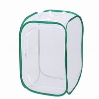 Cage à insectes rectangulaire pliable, cage à papillons, cage anti-insectes, maille anti-insectes, cage transparente pour l'observation des larves de mantes