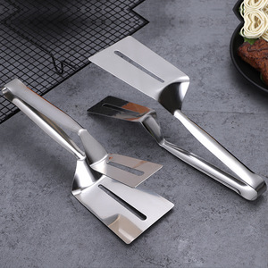 Stainless Steel Steak Tongs Heavy Duty 2 Piece <b>Set</b> For Grilling Barbecue Kitchen Use Oven Safe <b>Hand</b> <b>Wash</b> Only - Product Image 4