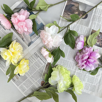NINI Factory Hoogwaardige Real Touch Zijden Pioenrozen Kunstbloemen voor Bruiloftdecoratie en Valentijnsdag Bloemstukken