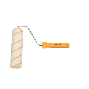 Rullo per Pittura WELLOO 9'' di Grado Industriale, Spazzola a Spirale in Microfibra con Strisce Gialle per Soffitti e Pareti in Cemento - Product Image 1