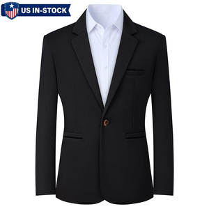 Veste <span class=keywords><strong>de</strong></span> <span class=keywords><strong>costume</strong></span> pour hommes personnalisée en gros d'usine Nouveau design Veste formelle d'affaires <span class=keywords><strong>de</strong></span> bureau à coupe classique pour hommes - Product Image 1