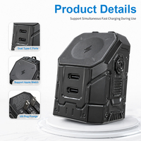 Cargador de Pared GaN de 45W con Doble Puerto USB C PD de Carga Rápida, Enchufe Estadounidense, Cable de Carga Inalámbrica Tipo C con Cordón, Venta al Por Mayor OEM