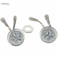 ISTAR Roue à lanternes LED RGB 24V Extérieur Étanche Amusement 35mm 9pcs SMD Pixel UCS2903 Bulbble Diamond-shell LED Light