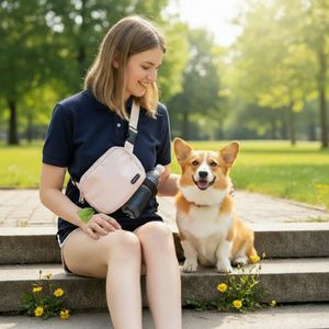 Riñonera Deportiva Ligera de Nailon Leasholic para Pasear Perros, Impermeable, Ajustable, con Porta Botella de Agua - Product Image 4