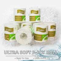 Vente flash - Papier toilette ultra doux 1/2/3/4 plis, 100% pulpe vierge, papier toilette pas cher