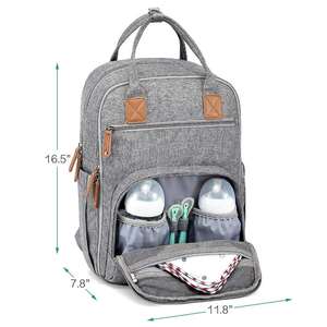 <span class=keywords><strong>Sac</strong></span> à <span class=keywords><strong>langer</strong></span> en toile personnalisé, <span class=keywords><strong>sac</strong></span> à dos multifonctionnel, <span class=keywords><strong>sac</strong></span> à <span class=keywords><strong>langer</strong></span> pour bébé, grande capacité, imperméable, élégant - Product Image 5