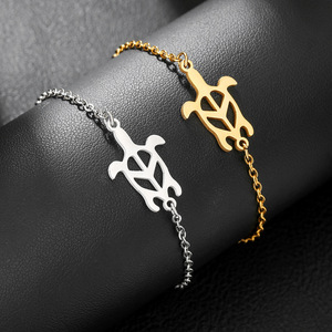 Pinky Promise Turtle <b>Bracelet</b> Gold Silver <b>Couple</b> Jewelry Valentine Gift Handmade Charm <b>Bracelets</b> - Product Image 3
