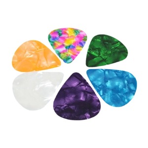 Plectre de guitare en plastique poli non enduit pour guitare acoustique, bonne sensation au toucher, 0.46 0.7 0.8 0.96 1.0mm - Product Image 3