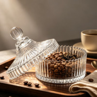 Diffuseur de bougie en verre de haute qualité avec couvercle, style tente mongole, fait main, pour bougies DIY