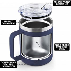 Offre Spéciale – Tasse Isotherme en Acier Inoxydable de 350 ml avec Poignée, Portable pour les Voyages - Product Image 2