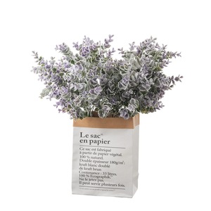Bouquet d'eucalyptus artificiel CallaFloral, branche unique en plastique violet neige pour la décoration de la maison et des mariages - Product Image 5