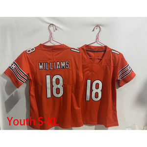 Оптовая продажа, трикотажные майки Chicago 15 Rome Odunze 18 Caleb Williams, Молодежные футболки в американском футболе, ограниченный трикотаж - Product Image 5