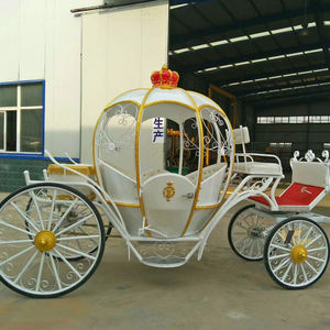 Chariot de Cendrillon blanc en forme de citrouille, transport électrique spécial pour princesse - Product Image 6