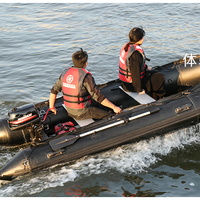 3.3M épaissi bateau de pêche bateau en caoutchouc bateau de sauvetage d'urgence en alliage d'aluminium fond gonflable bateau de pêche