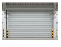 Porte de volet roulant en aluminium de bonne qualité Porte coulissante d'entrepôt Portes de volet roulante en aluminium isolées