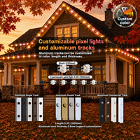 Vente en gros de lumières à points LED imperméables IP68 pour extérieur, 200 pieds, 400 pieds, 500 pieds, UCS2904 RGBW 3 LED, éclairage de Noël permanent