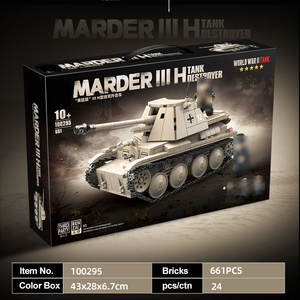 Prodotti di Tendenza 2025 Nuovi Arrivi Set di Costruzioni da 661 pezzi Carro Armato <span class=keywords><strong>Cacciacarri</strong></span> Corazzato Tedesco della Seconda Guerra Mondiale WW2 - Product Image 3