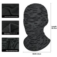 Nouveau masque intégral transparent en polyester sans trou pour Halloween, idéal pour les jeux de rôle amusants