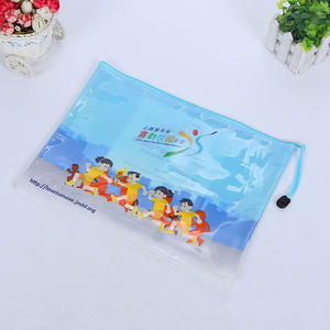 Étui à crayons et stylos personnalisé Bonvan, pochette en PVC, sac de papeterie - Product Image 3