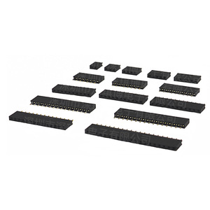 Connecteur femelle à rangée unique Shen Qibo 2,54 mm, 1x2 à 1x40 broches, matériau PBT pour produits numériques 3C - Product Image 2