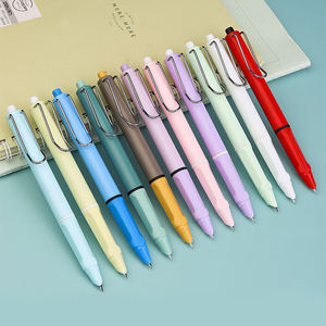 Bolígrafo de punta de acero de 0.38 mm con diseño único y moderno, personalizado con logotipo, para estudiantes, ideal como regalo promocional. - Product Image 1