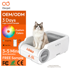 Elecpet Oem Smart App Control <span class=keywords><strong>Caja</strong></span> <span class=keywords><strong>de</strong></span> <span class=keywords><strong>arena</strong></span> <span class=keywords><strong>para</strong></span> <span class=keywords><strong>gatos</strong></span> automática <span class=keywords><strong>de</strong></span> <span class=keywords><strong>autolimpieza</strong></span> <span class=keywords><strong>con</strong></span> sensores <span class=keywords><strong>de</strong></span> seguridad duales y sistema libre <span class=keywords><strong>de</strong></span> olores - Product Image 1