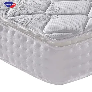 大号床垫卷凝胶最佳睡眠双英寸全工厂特大床弹簧乳胶泡沫口袋弹簧床垫