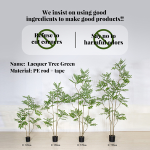 Albero Artificiale Laccato in <span class=keywords><strong>Vaso</strong></span> di Varie Dimensioni 150cm, Pianta Finta Ecologica per Decorazione d'Interni - Product Image 3