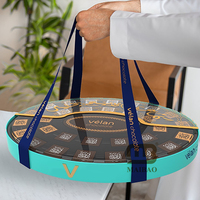 Maßgefertigte Luxus-Geschenkbox für Arabische Desserts Eid Ramadan Baklava Dattelgenuss Trüffel Süße Schokolade Starre Box mit Trennwand