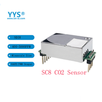 Module de capteur NDIR de petite taille YYS SC8, capteur environnemental de dioxyde de carbone CO2