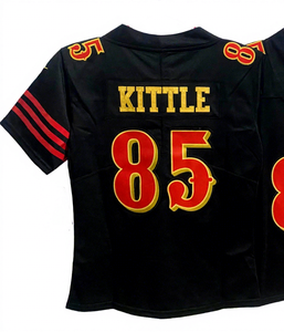 2025年トップ卸売ライバルリーズコレクション 女性ユース 85 キトル 19 サミュエル 23 マッキーフリー 13 パーディ ステッチ入りアメリカンフットボールジャージ - Product Image 3