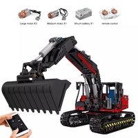 Mould King 17033 2.4G & APP Contral Rc Excavator Truck Model Technical Building Kits Block Creative Toy(1828PCS)