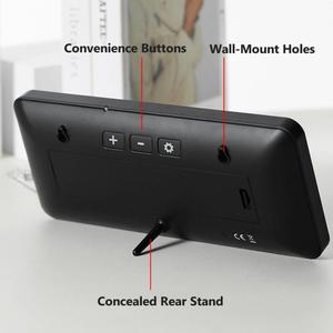Reloj de Escritorio Eléctrico con Pantalla LCD de 10 Pulgadas y Retroiluminación, Reloj de Pared Digital Grande con Termómetro Interior - Product Image 6