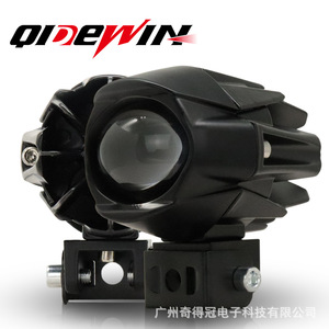 QideWin Motorcycle Spotlight 12V LED 6000K IP67 Universal Fit External Headlight - Product Image 1