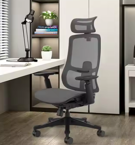 Chaise de bureau ergonomique moderne pivotante et inclinable avec dossier réglable en hauteur, en maille, pour usage domestique ou professionnel - Product Image 6