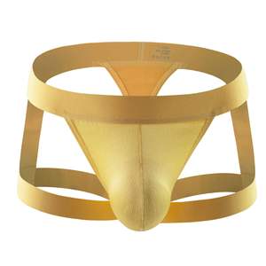 Desain Khusus 85% nilon 15% spandeks Jockstrap Pinggang Rendah Elastisitas Tinggi Bernapas Pakaian Olahraga Pria Mengenakan Jockstrap - Product Image 4