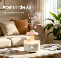 Diffuseur d'arômes en cascade à effet pluie, humidificateur ultrasonique avec veilleuse LED, pour la maison et le bureau, livraison directe d'usine
