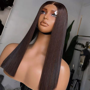 Peluca frontal de encaje HD transparente sin pegamento 13x4, cabello humano virgen vietnamita liso, el mejor proveedor RUBE Hair, venta al por mayor, alta calidad - Product Image 1