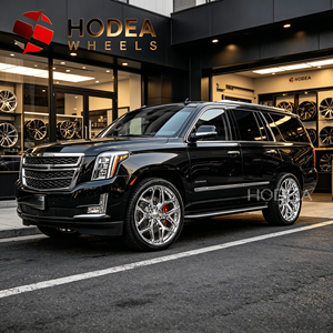 Rines HODEA de Aleación Cromada de 20/22-24/26 Pulgadas para Chevy Silverado, <span class=keywords><strong>Ford</strong></span> F150, Camionetas y SUVs Estadounidenses - Product Image 4