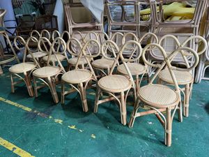 Chaise pour enfants en rotin avec des couleurs roses, design moderne, chaise d'hôtel, finition peinte en poudre pour une utilisation en intérieur et en extérieur - Product Image 4